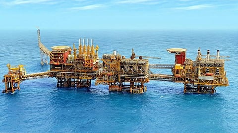 ONGC begins oil production at Krishna Godavari river basin.