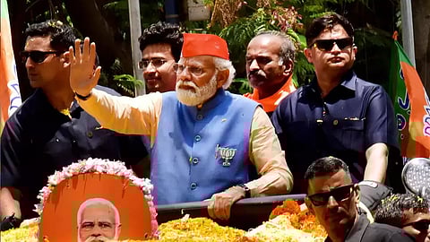 ചൊവ്വാഴ്ച പാലക്കാട് പ്രധാനമന്ത്രി നരേന്ദ്രമോദിയുടെ റോഡ് ഷോ