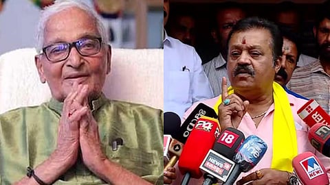 kalamandalam gopi invites suresh gopi to home controversy