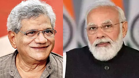 സീതാറാം യെച്ചൂരി, നരേന്ദ്ര മോദി