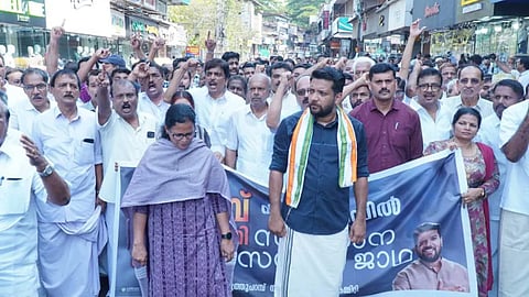 peace rally against bomb politics in panoor