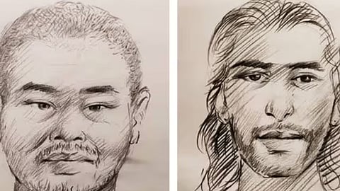 പുറത്തുവിട്ട ഭീകകരുടെ രേഖാചിത്രം