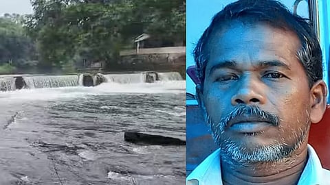 man drowned while trying to open the check dam kottayam