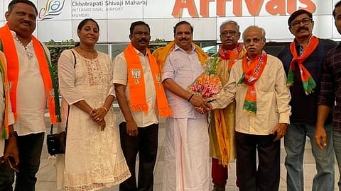 പി കെ കൃഷ്ണദാസ് തെരഞ്ഞെടുപ്പ് പ്രചാരണത്തിന് മുംബൈയിൽ എത്തി| bjp pk krishnadas reached in mumbai