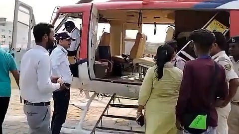 mallikarjun kharge helicopter was checked in bihar