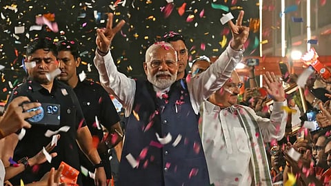 pm modis oath ceremony on sunday evening