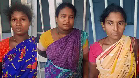 womens arrested for theft case in Kalamasery