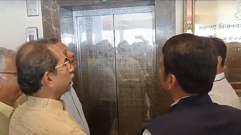 Uddhav-Fadnavis coincidental meeting in elevator sparks