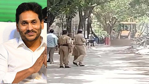 ആന്ധ്രയിൽ അധികാരമൊഴിഞ്ഞതിനു പിന്നാലെ തിരിച്ചടി; ജഗന്റെ അനധികൃത നിർമാണങ്ങൾ പൊളിച്ചു മാറ്റി