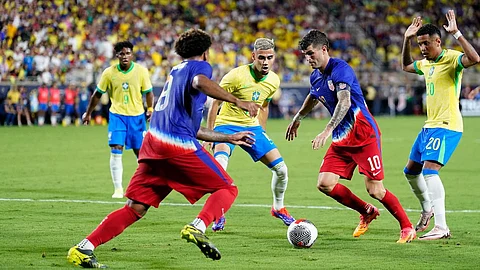 Brazil vs USA settle for 1-1 draw
