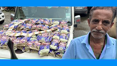 person was arrested with around 2000 packs of prohibited tobacco products in Angamaly