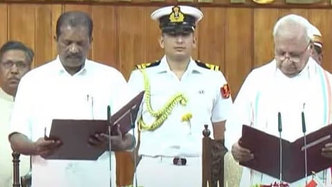 o r kelu oath minister kerala government