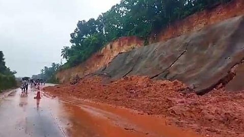 Landslide on Vadakara National Highway