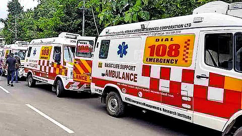 Arrears exceed 110 crores: 108 ambulance employees on strike