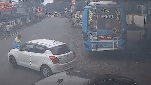 policeman assaulted petrol pump employee in kannur