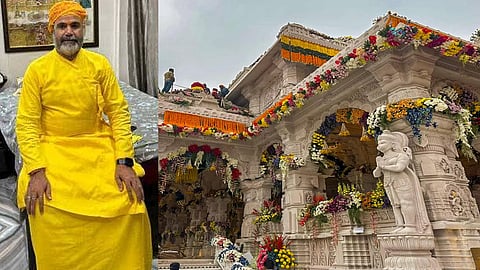 yellow clothes for Priests in Ayodhya temple