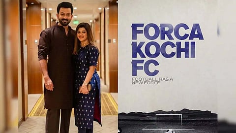 'ഫോഴ്സാ കൊച്ചി എഫ്സി'; ഫുട്ബോൾ  ടീമിന്റെ പേര് പ്രഖ്യാപിച്ച് പൃഥ്വിരാജ്
