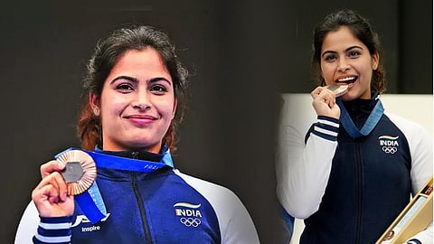 manu bhaker| ആവേശം പകർന്ന് മനുവിന്റെ വെങ്കലം