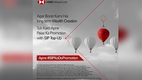 hsbc with mutual fund sip top up digital awareness campaign