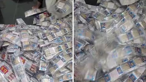 huge collection of fake cigarettes of leading brands seized