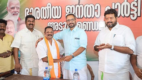 former cpm leader joins bjp adoor
