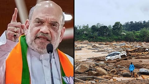amit shah against kerala in wayanad landslide