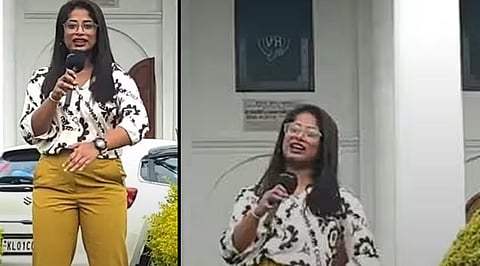 video shoot of female vlogger without permission in secretariat