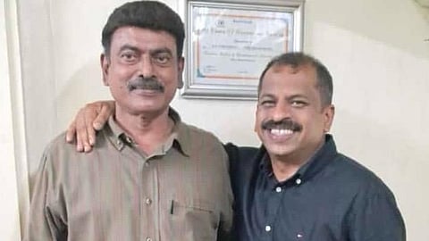 Chef Suresh Pillai with Naushad at Aluva Grant hotel