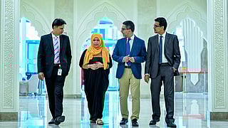 Dr. Rehan Saif, Nur, Dr. Gourab Sen and Dr. Johns Shaji Mathew