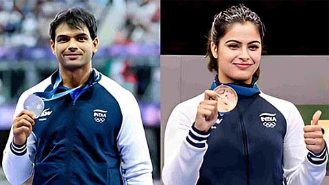 neeraj chopra, manu bhaker