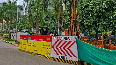 Kochi Metro Rail phase 2 Pink line construction in progres