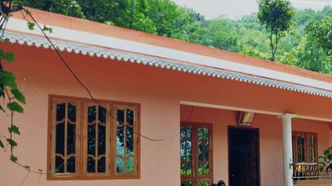 Satheesh's house which was attached by Kerala Bank