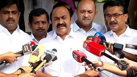 pinarayi vijayan sent ADGP ajith kumar to meet RSS leader says satheesan
