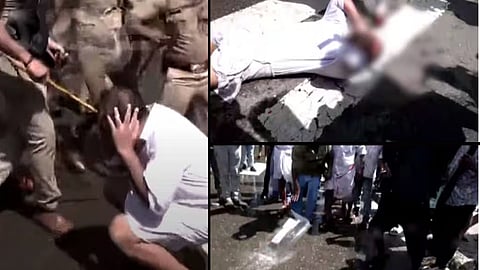 youth congress kerala police clash at tvm for cm resignation