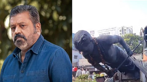 suresh gopi on shakthan thampuran statue