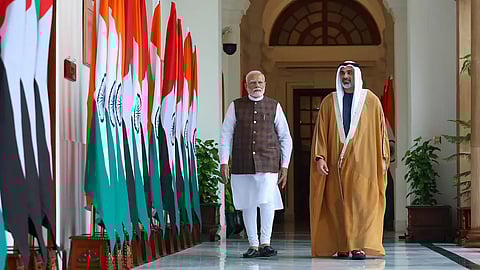 Abu Dhabi crown prince meets PM Modi