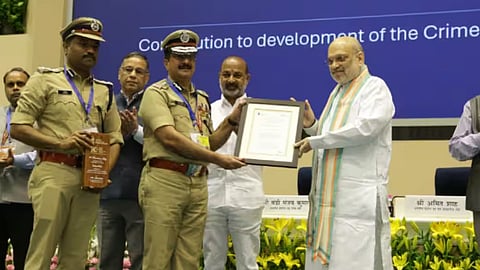 center s recognition of kerala police dgp receives award from union minister amit shah
