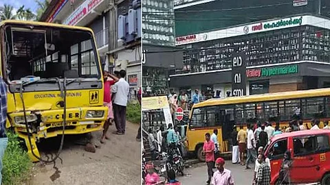 kozhikode thiruvambadi school bus accident 18 students injured