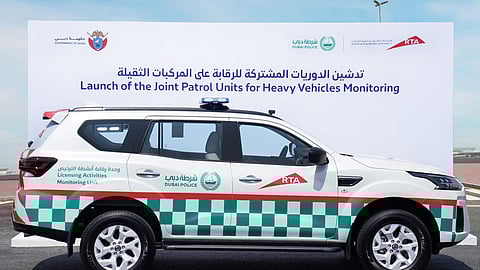 RTA0Dubai police joint patrol unit for heavy vehicles
