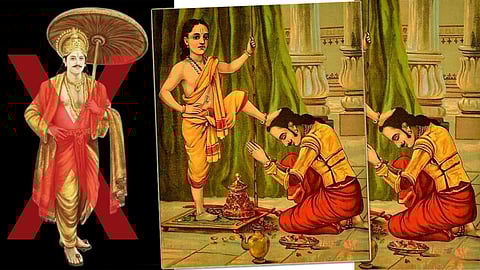 രാജാ രവി വർമയുടെ മഹബാലി, ഒറിജിനലും ഡ്യൂപ്ലിക്കേറ്റും. Original and duplicate of Raja Ravi Varma's Mahabali