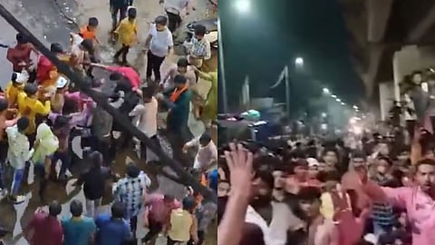 tension in Bhiwandi during Ganpati visarjan procession
