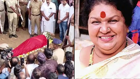 actress kaviyoor ponnamma funeral