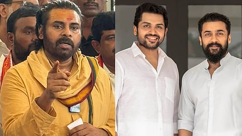 surya and karthi apologises to pawan kalyan on tirupati laddu issue