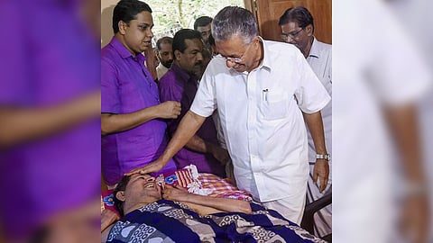pinarayi vijayan condolences on pushpan death