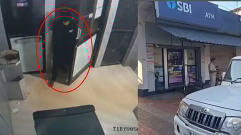ATM robbery attempt in sbi bank Alappuzha vallikunnam