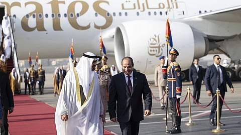 യുഎഇ പ്രസിഡന്റ് ഈജിപ്റ്റിൽ