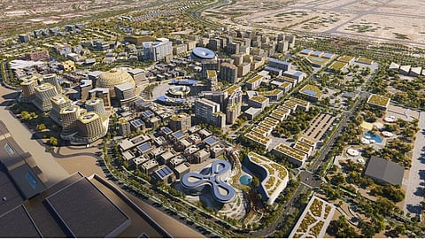 A futuristic model city is rising at Expo City