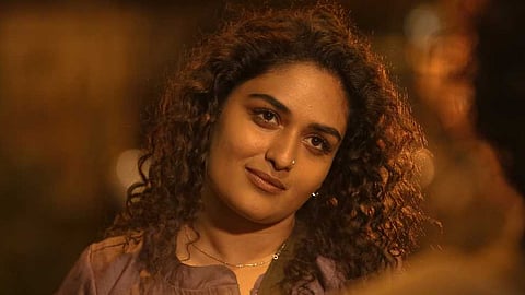 Prayaga Martin reacts after police questioning
