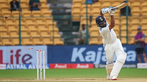 Rohit Sharma clean bowled by Tim Southee