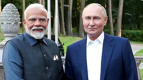 pm modi left for russia to attend the brics summit